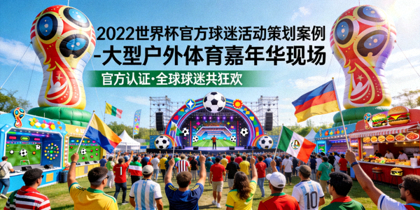 2022世界杯官方球迷活动策划案例 - 大型户外体育嘉年华现场